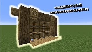 How to build an Automatic Storage System in Minecraft 1.14.3
