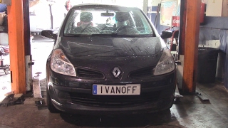 Ремонт автомобиля Renault Clio 2006, замена радиатора охлаждения