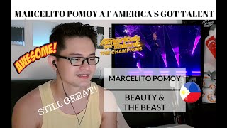 [REACTION] REAL TALENT! MARCELITO POMOY - Beauty & The Beast | America's Got Talent FINALE