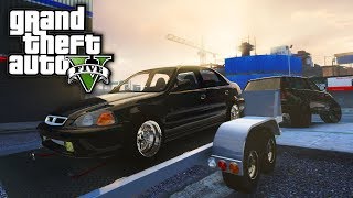 Buying a Drag Civic! GTA 5 Real Life Mod #105 (Real Hood Life 3)