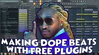 HOW TO MAKE DOPE BEATS WITH FREE PLUGINS ( FL STUDIO 20 TUTORIAL )