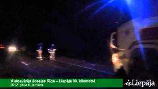 Avārija Rīgas- Liepājas 30. kilometrā