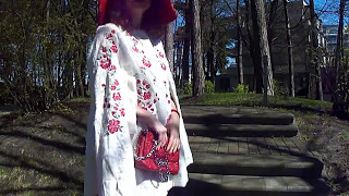 Уникальный кейп из меха козлика.