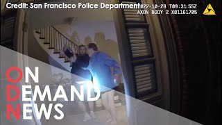Moment Hammer-Wielding Intruder Attacks Nancy Pelosi’s 82-Year-Old Husband