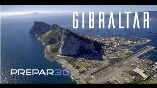 Prepar3D - QW Avro Rj70 - Visual Approach Gibraltar - TrackIR