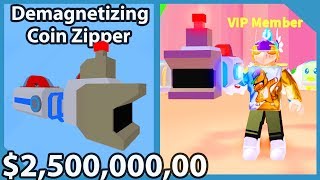Spending 2,500,000,000 Dollars On Overpowered Vacuum In Vacuum Simulator (Roblox)