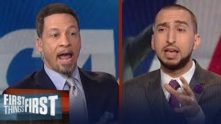 Chris Broussard and Nick Wright react to LeBron calling the NCAA corrupt | FIRST THINGS FIRST