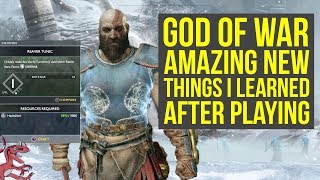 God of War ARMOR CRAFTING, SKILLS, MAP & Way More New Things (God of War 4 news - God of War 5)