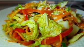 Все, кто пробуют, остаются в восторге! Вкуснейшая ХРУСТЯЩАЯ ПЕКИНСКАЯ капуста по Корейски!!!