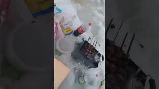Зимняя рыбалка,шашлык на льду. Отдых на реке