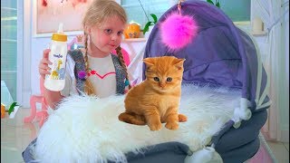 Дана как Няня и котенок Рыжик