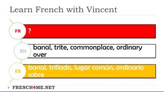 Exercise video # Vocabulary # French English Spanish # Masculine Adjective