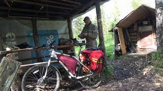 ШОК! ОДИН В ТАЙГЕ НА ВЕЛОСИПЕДЕ | БЫТ ТАЁЖНОГО ЗИМОВЬЯ