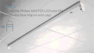 Инструкция по установке лампы Philips MASTER LEDtube с электромагнитным балластом (EM)