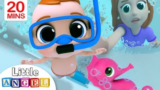 Bath Song | Baby's Bath Time | Little Angel Nursery Rhymes & Kids Songs