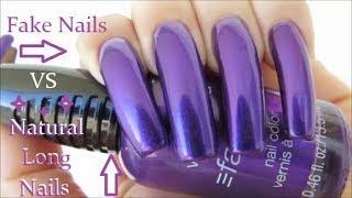 Long Natural Nails Vs Fake Nails