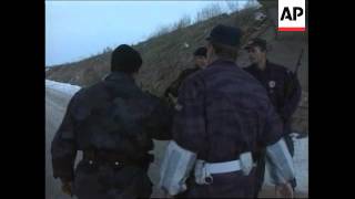 SERBIA/KOSOVO BORDER: K-FOR CHECKPOINT