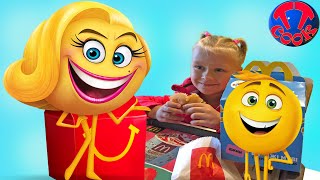 Ярослава на Шопинге! Покупаем Игрушки и Подарки! McDonald's Happy Meal 2017 The Emoji Movie