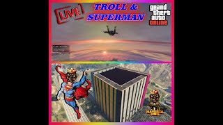 GTA5 ONLINE | LIVE |PART 1 | PREPARATION | JE VOUS MOD UN SESSION PUBLIQUE | TROLL ET SUPERMAN :)