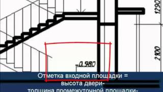 [Инженерная графика] Как вычертить лестницу в разрезе