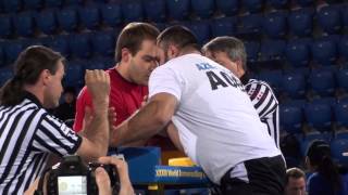 World Armwrestling Championship 2011 - Matiushenko vs Aslsnov (Right Hand)