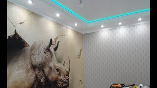 КАК клеить потолочный плинтус ПОЛУКРУГОМ Как резать угол потолочного плинтуса углы видео