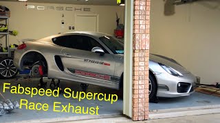 Fabspeed Race Exhaust, Install & Sound Tests Porsche 981 Cayman S