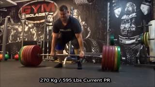 Amputee strongman trianing compilation.