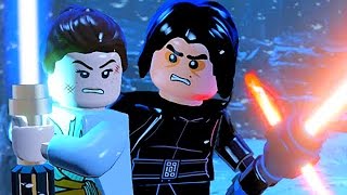 LEGO Kylo Ren Vs Rey & Finn Lightsaber Battle Final Boss Fight Ending Star Wars The Force Awakens