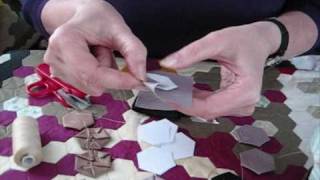 1)  Traditional English Hexagon Patchwork Demonstration