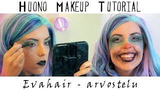 Huonoin makeup tutorial ikinä [Evahair] Wig review & worst makeup tutorial ever