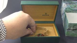 LUXURY WRIST WATCH BOXES - The Rolex Traditional Green 90s Box 68.00.71