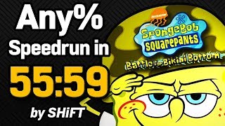 SpongeBob SquarePants: Battle for Bikini Bottom Any% Speedrun in 55:59 (WR on 7/17/2018)