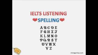 Spelling упражнения для IELTS, буквы, цифры, алфавит