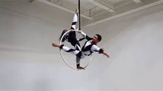 Anzhela Kulagina & Maria Baglay on Aerial Hoop