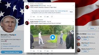 White House Defensive as Trump Shares British Hate Group Videos, Drawing International Condemnation