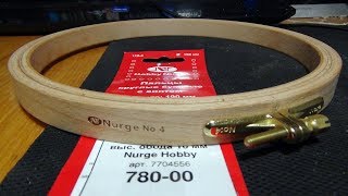 Пяльцы Nurge Hobby буковые, вышивание на швейной машине