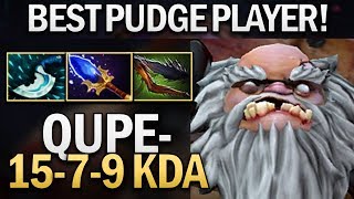QUPE PUDGE WITH AGHANIMS AND SPIDER LEGS - DOTA 2 7.23E GAMEPLAY