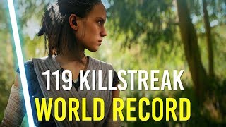 World Record 119 Rey Killstreak - Battlefront 2
