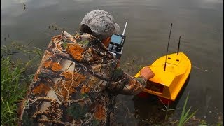 Доработка,обзор и тест X-Pilot TOSLON на катере Bait Boat SPY/Review and test autopilot TOSLON