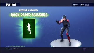 NEW Fortnite Emote - "Rock Paper Scissors"