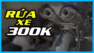 PKL - Tốn 300 ngàn rửa xe mô tô nhưng quá bất ngờ với kết quả (Motorcycle premium wash experience)