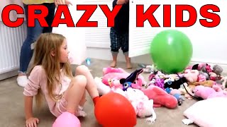 Balloon prank kids playing pretend play with baloons kids playing