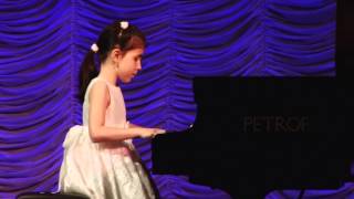 Аlexandra Dovgan, (7 y.o.) Александра Довгань, лауреат 1 премии, конкурс им. В.И. Сафонова (2 тур).