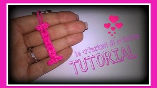 Tutorial Lettera I con Elastici RAINBOW LOOM - DIY Charm Lettere dell'Alfabeto