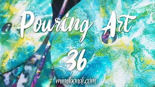 Pouring Art on CD & DVD Session 36 | Mimi Bondi