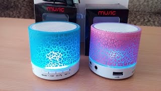 Cветящаяся Bluetooth колонка из Китая с AliExpress Обзор LED блютуз колонки Mp3 Bluetooth FM