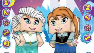 Мультик игра Холодное сердце: Майнкрафт (Frozen Dressup Minecraft)
