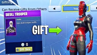 GIFTING Skins on Fortnite!?!