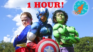 New Sky Kids Little Superheroes Compilation Video - 1 Hour with the Super Squad
